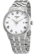 Tissot T Classic Dream White Dial Silver Steel Strap Watch For Men - T129.410.11.013.00