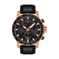 Tissot Supersport Chrono Black Dial Black Leather Strap Watch for Men - T125.617.36.051.00