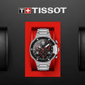 Tissot T Race Marc Marquez Limited Edition Black Dial Silver Steel Strap Watch for Men - T141.417.11.051.00