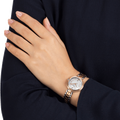 Tissot T Lady Flamingo Mother of Pearl White Dial Two Tone Steel Strap Watch For Women - T094.210.22.111.00