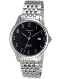 Tissot T Classic Powermatic 80 Black Dial Silver Steel Strap Watch For Men - T41.1.483.52