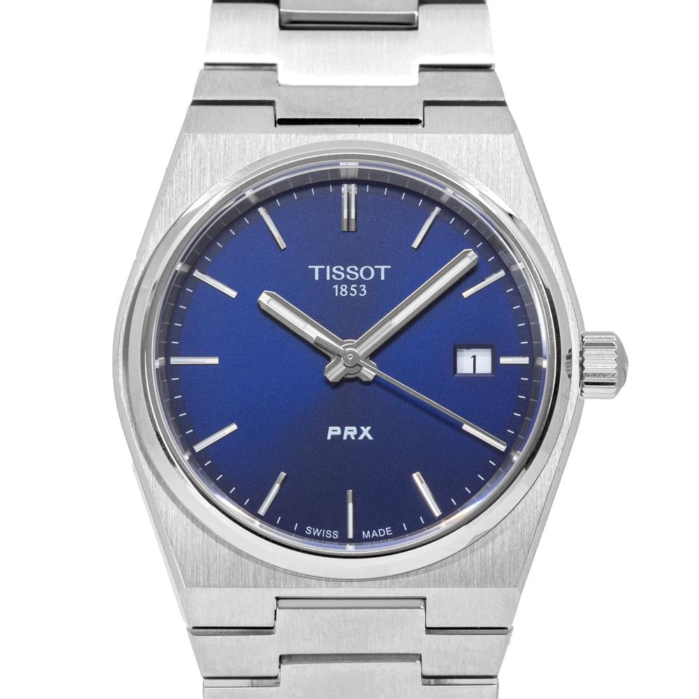 Tissot PRX Blue Dial Silver Steel Strap Watch For Women - T137.210.11.041.00