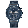 Tommy Hilfiger Evan Blue Dial Blue Mesh Bracelet Watch for Men - 1710397