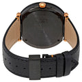 Versace V Metal Icon Black Dial Black Leather Strap Watch For Men - VQL020015