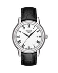 Tissot T Classic Carson White Dial Black Leather Strap Watch for Men - T085.410.16.013.00