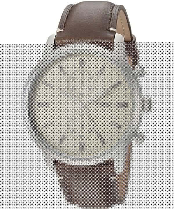 Fossil Townsman Chronograph White Dial Brown Leather Strap Watch for Men - FS5350