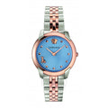Versace Audrey Quartz Blue Dial Two Tone Steel Strap Watch for Women - VELR00619