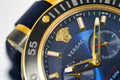 Versace V Extreme Pro Two Tone Dial Stainless Steel Strap Watch for Men - VCN040017