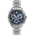 Versace Dylos Chronograph Blue Dial Silver Steel Strap Watch for Men - VQC090016
