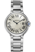 Cartier Ballon Bleu De Cartier Silver Dial Silver Steel Strap Watch for Women - W69011Z4