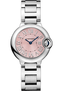 Cartier Ballon Bleu de Cartier Pink Dial Silver Steel Strap Watch for Women - W6920038