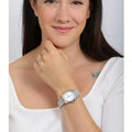 Emporio Armani Federica Mother of Pearl Dial Silver Steel Strap Watch For Women - AR11557