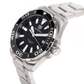 Tag Heuer Aquaracer Black Dial Silver Steel Strap Watch for Men - WAY111A.BA0928