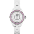 Chanel J12 Quartz Diamonds Mother of Pearl White Dial White Steel Strap Watch for Women - J12 H3243