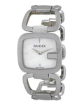Gucci G-Class Mother of Pearl Dial Silver Steel Strap Watch For Women - YA125404