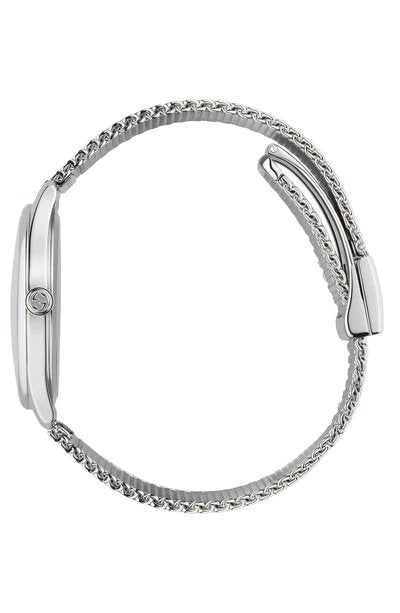 Gucci G-Timeless Mother of Pearl Dial Silver Mesh Bracelet Watch For Women - YA1264040