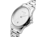 Gucci G Timeless Quartz Silver Dial Silver Steel Strap Watch For Women - YA126459