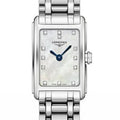 Longines Dolcevita Diamonds Mother of Pearl Dial Silver Steel Strap Watch for Women - L5.258.4.87.6