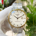 Tissot Luxury Powermatic 80 Gold Dial Silver Steel Strap Watch For Men - T086.407.22.261.00