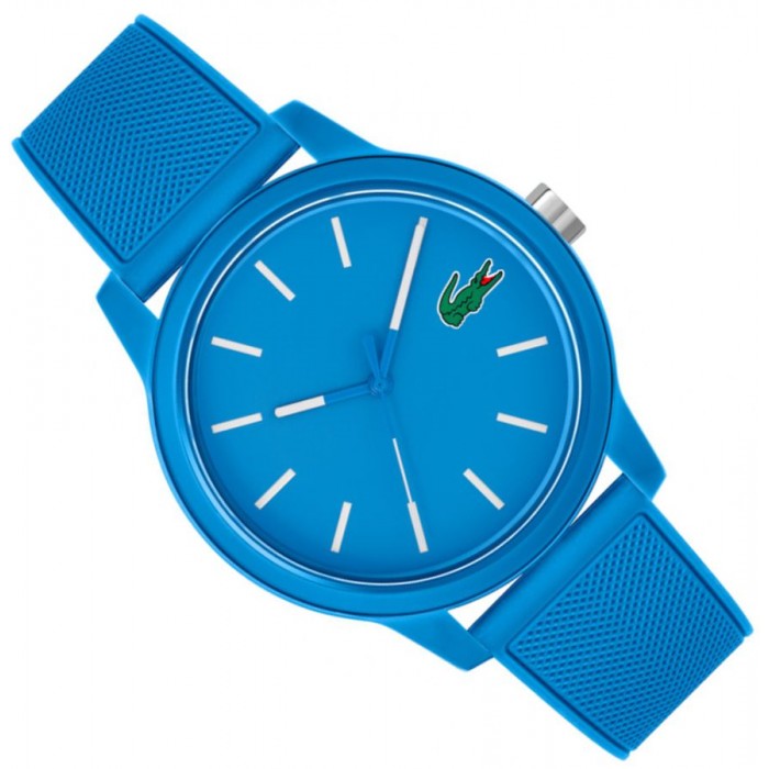 Lacoste 12.12 Blue Dial Blue Silicone Strap Watch for Men - 2011193