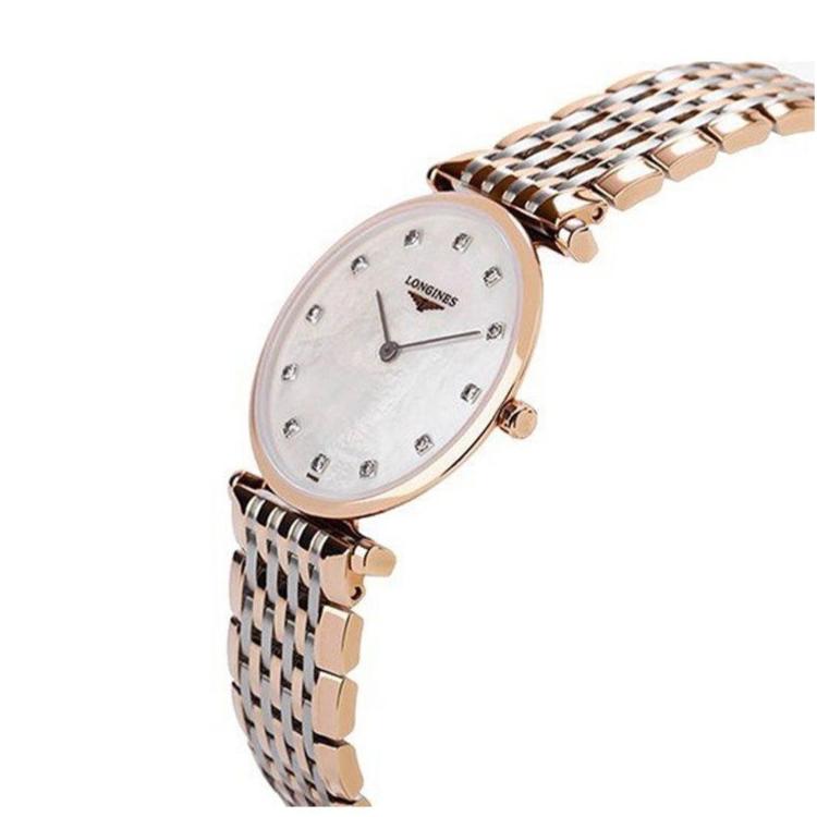 Longines La Grande Classique De Longines Diamonds Mother of Pearl Dial Two Tone Mesh Bracelet  Watch for Women - L4.209.1.97.7